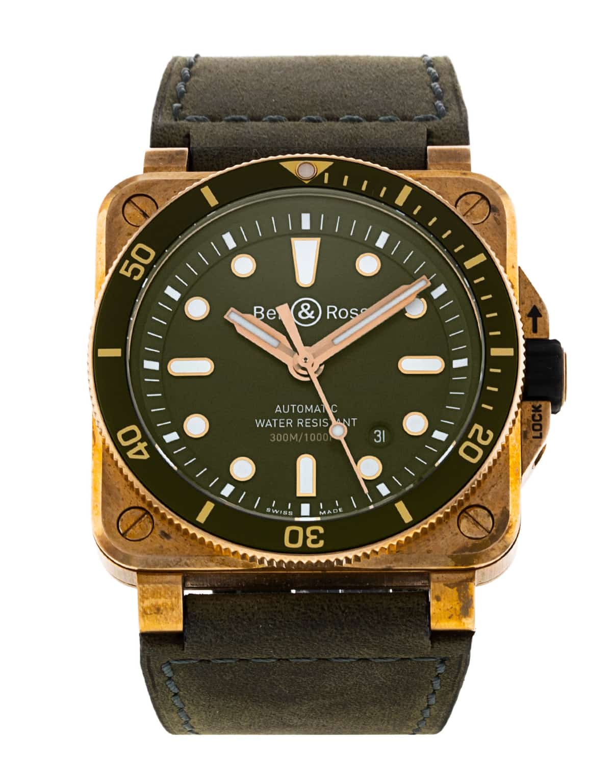 Bell and Ross BR03-92 BR0392-D-G-BR/SCA